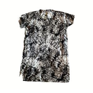 Jenni Intimates Black/Gray Tie Dye Nightgown Womens Size XS